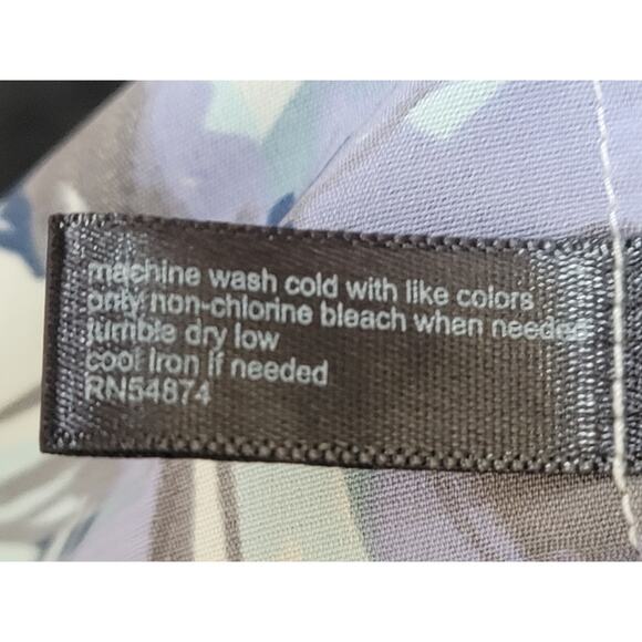 The Limited Button Up Blouse Women's Small Multicolor Floral Long Sleeve Stretch - Picture 9 of 11